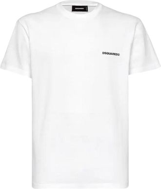 Dsquared2 Mens Cool Fit Headquarters White T-shirt Cotton - Size Small
