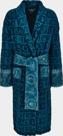 Versace I Heart Versace Logo Terry Bathrobe