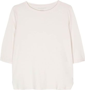 Majestic Filatures boat-neck T-shirt - women - Elastane/Viscose - 1 - Neutrals