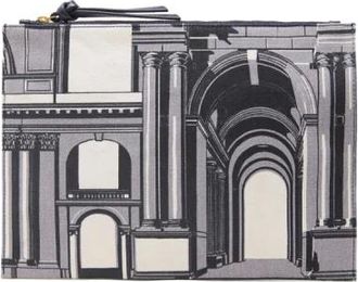 Inou&iuml; Editions Pochette Architecture - Dames - Clutches - Veelkleurig - ONE Size - Katoen - Tassen