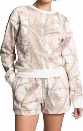 Thread & Supply Savannah Crewneck Sweatshirt In Camouflage