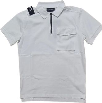 Mastrum Cargo Pocket Polo Shirt - Heren - Polos - Wit - M - Katoen - Tops