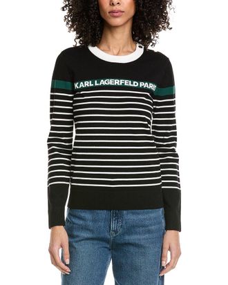 Karl Lagerfeld Karl Lagerfeld Striped Klp Sweater