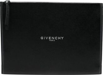 Givenchy Antigona Stamped Large Pouch - Heren - Tassen - Zwart - ONE Size - Nylon - Tassen