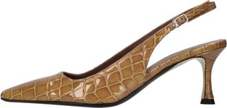 N&deg;21 Slingback Pomp - Dames - Pumps - Bruin - 36 EU - Leer - Schoenen