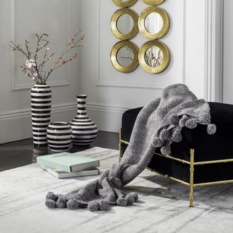 Safavieh Pom Pom Knit Throw
