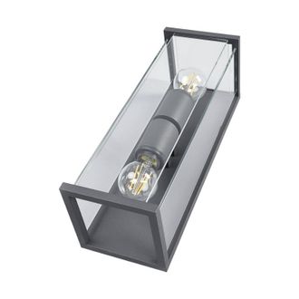 Lucande Lucande - L&aacute;mpara De Pared Exterior annalea En Negro Aluminio
