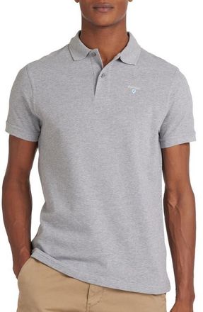 Barbour Solid Piqu&eacute; Sports Polo in Grey at Nordstrom, Size Small