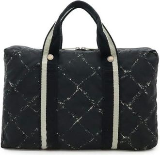 Chanel Pre-owned Handbags, female, Black, Size: ONE SIZE Pre-owned Nylon briefcases