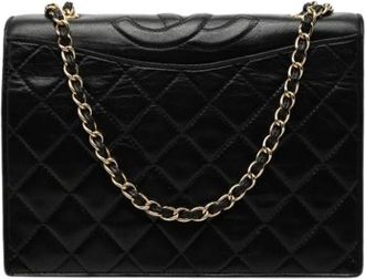 Chanel Pre-owned Shoulder Bags, female, Black, Size: ONE SIZE Pre-owned Quilted Crossbody Bag