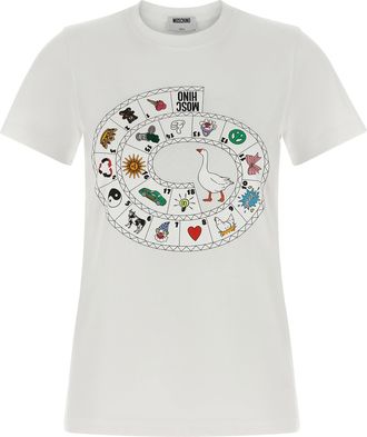 Moschino Witte Katoenen T-Shirt