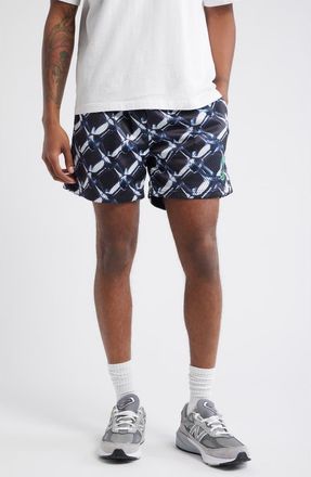 Overtime Chrometeam Metal Mesh Basketball Shorts in Grey at Nordstrom, Size Xx-Large