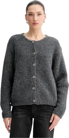 American Vintage Zolly Cardigan - Dames - Vesten - Grijs - Xs/S - Wol - Truien & Vesten