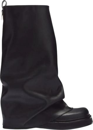 The Attico Robin Combat Boot - Dames - Hoge Laarzen - Zwart - 38 EU - Schoenen