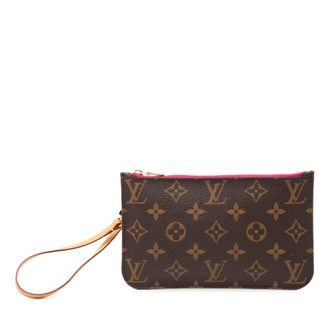 Louis Vuitton Pre-owned Womens Monogram Neverfull Pm Pouch - Brown Textile - One Size