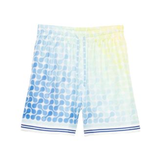 Casablanca Casual Shorts, male, Multicolor, Size: S Elasticated Patterned Shorts