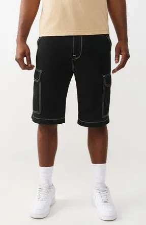 True Religion Utility Cargo Shorts in Jet Black at Nordstrom Rack, Size 38
