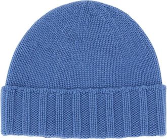 Drumohr Accessoires, Heren, Blauw, ONE Size, Cashmere Beanie