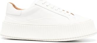 Jil Sander White Low Top Sneakers