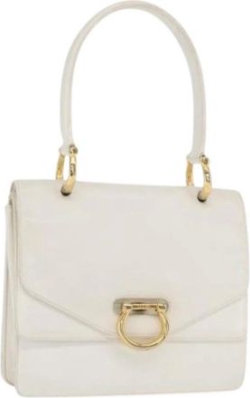 Celine Pre-owned Handbags, female, White, Size: ONE SIZE Pre-owned Vintage Leather Handbag