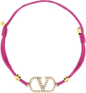Valentino Garavani Multicolor VLogo Cord Bracelet