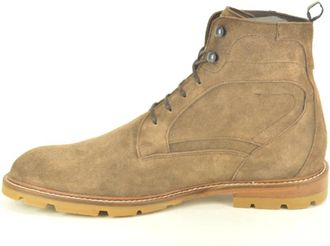 Floris Van Bommel Schoenen, Heren, Beige, 42 1/2 EU, Suède, Hoog Bott. N