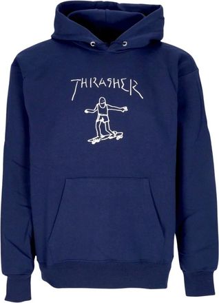 Thrasher Navy/Wit Heren Hoodie met Koord - Heren - Hoodies - Blauw - XL - Katoen - Hoodies & sweatvesten