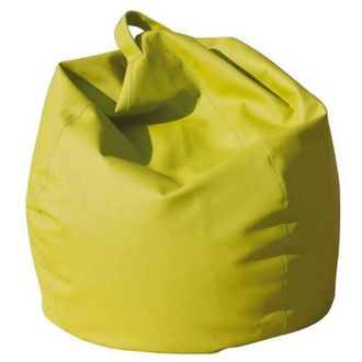 Talamo Italia Dmora Pouf a sacco elegante, colore giallo, Misure 80 x 120 x 80 cm