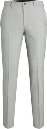 Jack & Jones Slim Fit Groene Broek Model 12141112 - Heren - Nette broeken - Groen - M - Wol - Broeken