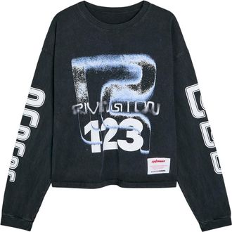 RRR123 Alma Printed Cotton T-shirt - Black - XL