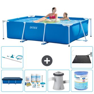 Intex Piscina Con Estructura Rectangular - 220x150x60 Cm - 7-piezas S40011