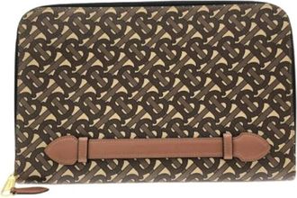 Burberry Pre-owned PVC Clutch - unisex - Vintage Clutch - Bruin - ONE Size - Vintage