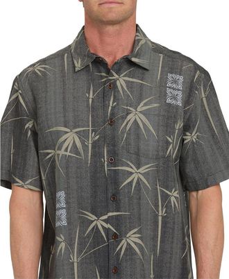Quiksilver Bamb Bay WM SS Short Sleeve Shirt in Phantom at Nordstrom, Size Xx-Large