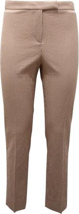 PESERICO Dames, Broeken, Bruin, Maat: 2XS Katoen