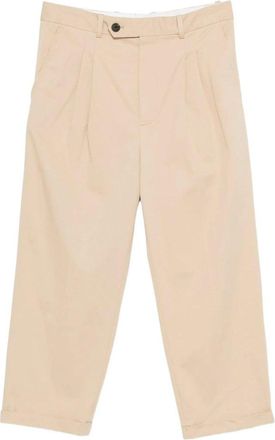 Dr&ocirc;le de Monsieur Pantalon Cropped &agrave; Plis Coton