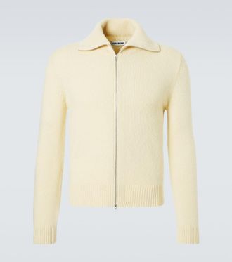 Jil Sander Wool-blend zip-up sweater