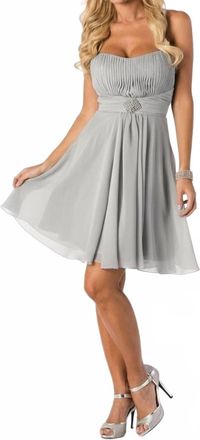 Milano Formals Sugar Blush Dress In Silver