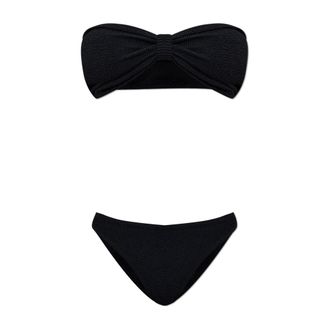 Hunza G Dames, Badkleding, Zwart, Maat: ONE Size Tweed