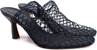 Neous Navy Bophy Fishnet Mules Size 41