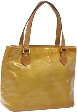 Louis Vuitton Tweedehands leren Louis Vuitton tassen - Dames - Vintage Shopper - Beige - ONE Size - Leer - Vintage