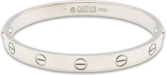 Cartier Bracciale Love inciso - Argento
