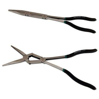 Trade Shop Trade Shop - Pinze Extra Lunghe 13 Becco Dritto A Doppio Snodo Per Valvole Molle 101501
