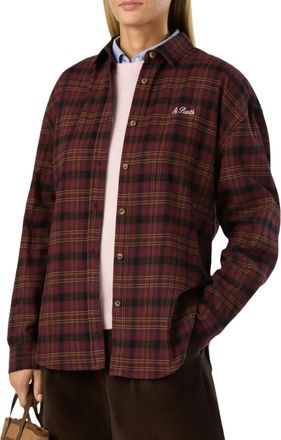 MC2 Saint Barth Plaid Playful Graphic Shirt Jacket
