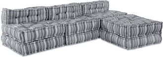 vidaXL Vidaxl - Cushion 4 pcs Light Grey 70 x 70 x 54 cm Polyester