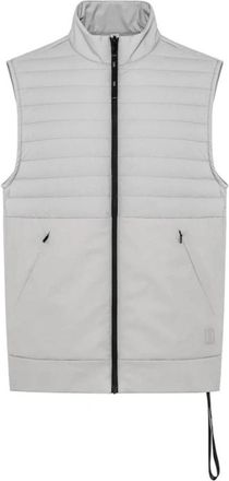 Duno Gewatteerd Vest met Rits Camo Stijl - Heren - Bodywarmers - Grijs - L - Leer - Jassen