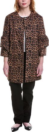 NVLT Nvlt Tulip Sleeve Leopard Jacket