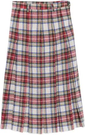Maison Margiela Tartan Midi Skirt