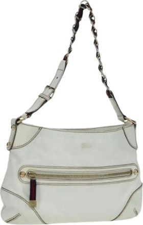 Gucci Pre-owned Shoulder Bags, female, White, Size: ONE SIZE Pre-owned Vintage Shoulder Bag