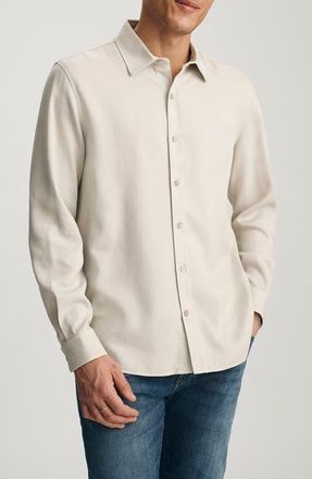 Mavi Regular Fit Button-Up Shirt in Silver Birch at Nordstrom, Size X-Large