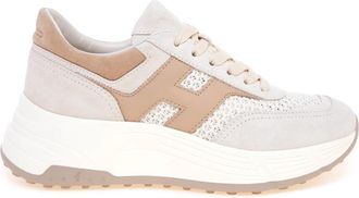 Hogan Hi-Fi Sneaker - Dames - Sneakers - Beige - 36 EU - Su&egrave;de - Schoenen